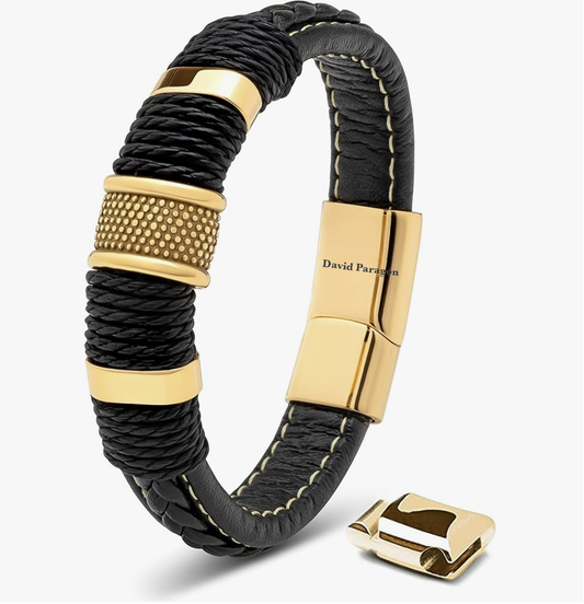 PREMIUM BRACELET LEATHER/GOLD DPR0231